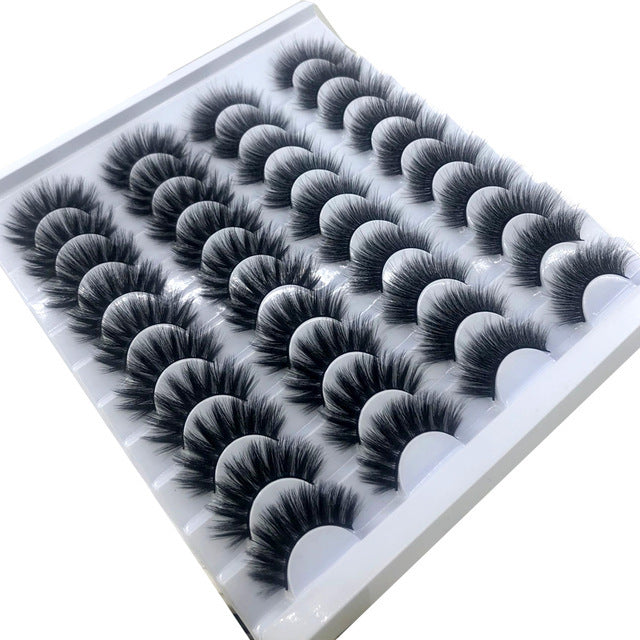 NEW 20 Pairs 8-25mm Fake Eyelashes 100 Mink Eyelashes Mink NEW 20 Pairs 8-25mm Fake Eyelashes 100 Mink Eyelashes Mink